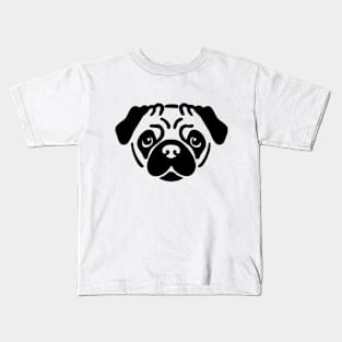 Pug face Kids T-Shirt